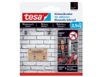 TESA 77902-00000, Innen & Außen, Universalhaken, Beige, Klebestreifen, 2,5 kg, Mauerziegel von TESA