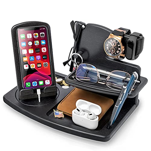 TESLYAR Schreibtisch Organizer Holz & Handy Ständer Drehbar Schwarz für Büro Aufbewahrung & Organisation/Sinnvolle Geschenke für Männer, Geschenke aus Holz für Männer, Geschenkideen Männer TESLYAR Schreibtisch Organizer Holz & Handy Ständer Drehbar Schwarz für Büro Aufbewahrung & Organisation/Sinnvolle Geschenke für Männer, Geschenke aus Holz für Männer, Geschenkideen Männer von TESLYAR