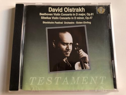 Beethoven Violin Concerto in D major, Op. 61; Sibelius Violin Concerto in D minor, Op. 47 von Testament