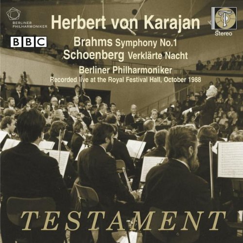 Johannes Brahms: Sinfonie Nr. 1 op. 68 / Schönberg: Verklärte Nach op. 4 von TESTAMENT