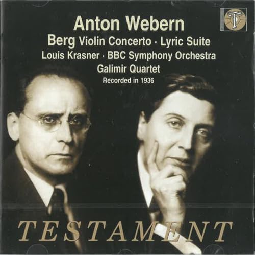 Webern Dirigiert Berg: Violinkonzert von TESTAMENT