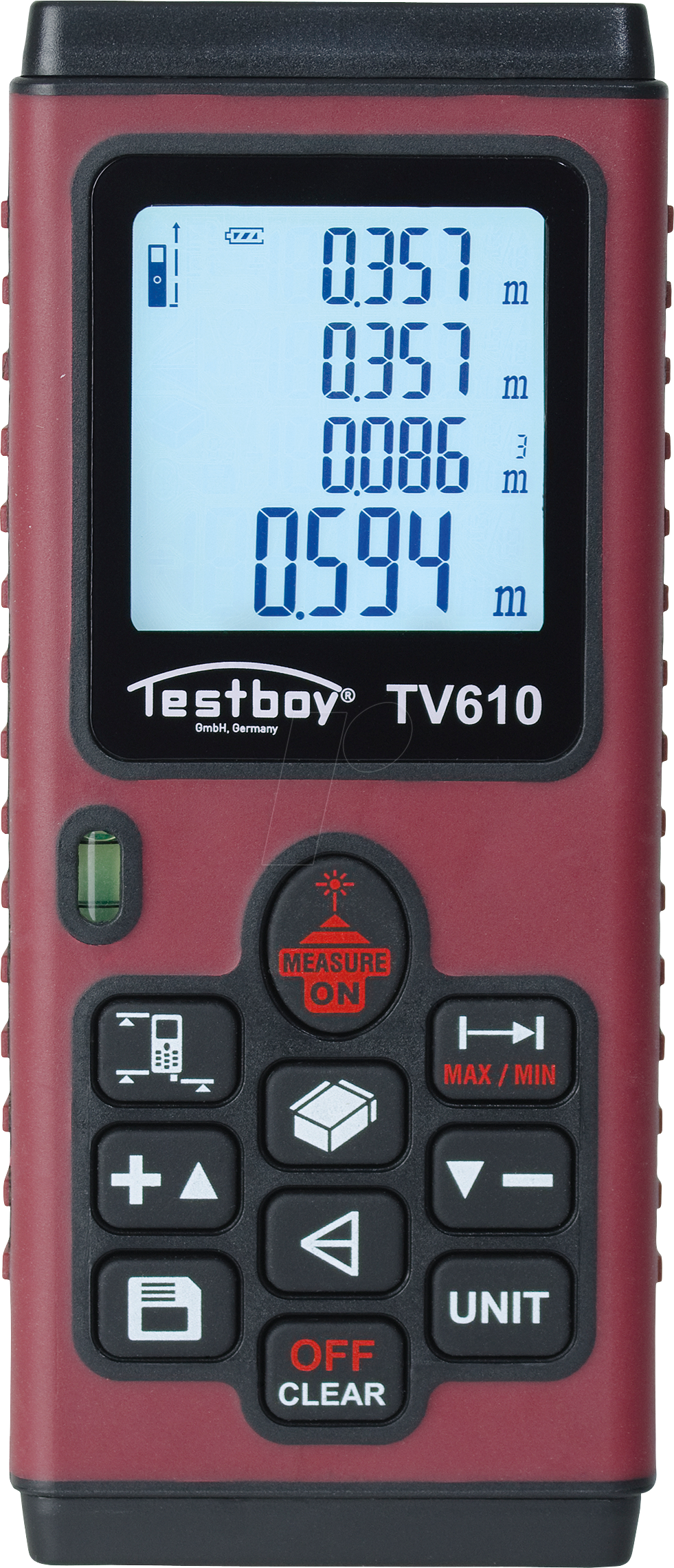 TESTBOY TV 610 - Laserentfernungsmesser, 0 - 60 m, mit mathematischen Funktionen von TESTBOY