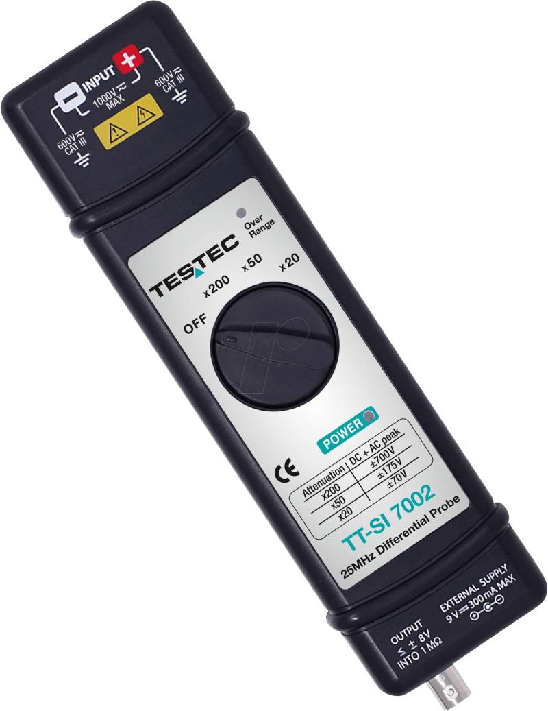 TT-SI 7002 - Differenzialtastkopf, 25 MHz, aktiv von TESTEC