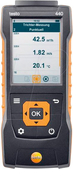 TESTO 0560 4401 - Klimamessgerät testo 440, -200 ... +1370 °C, NTC, Typ-K von TESTO