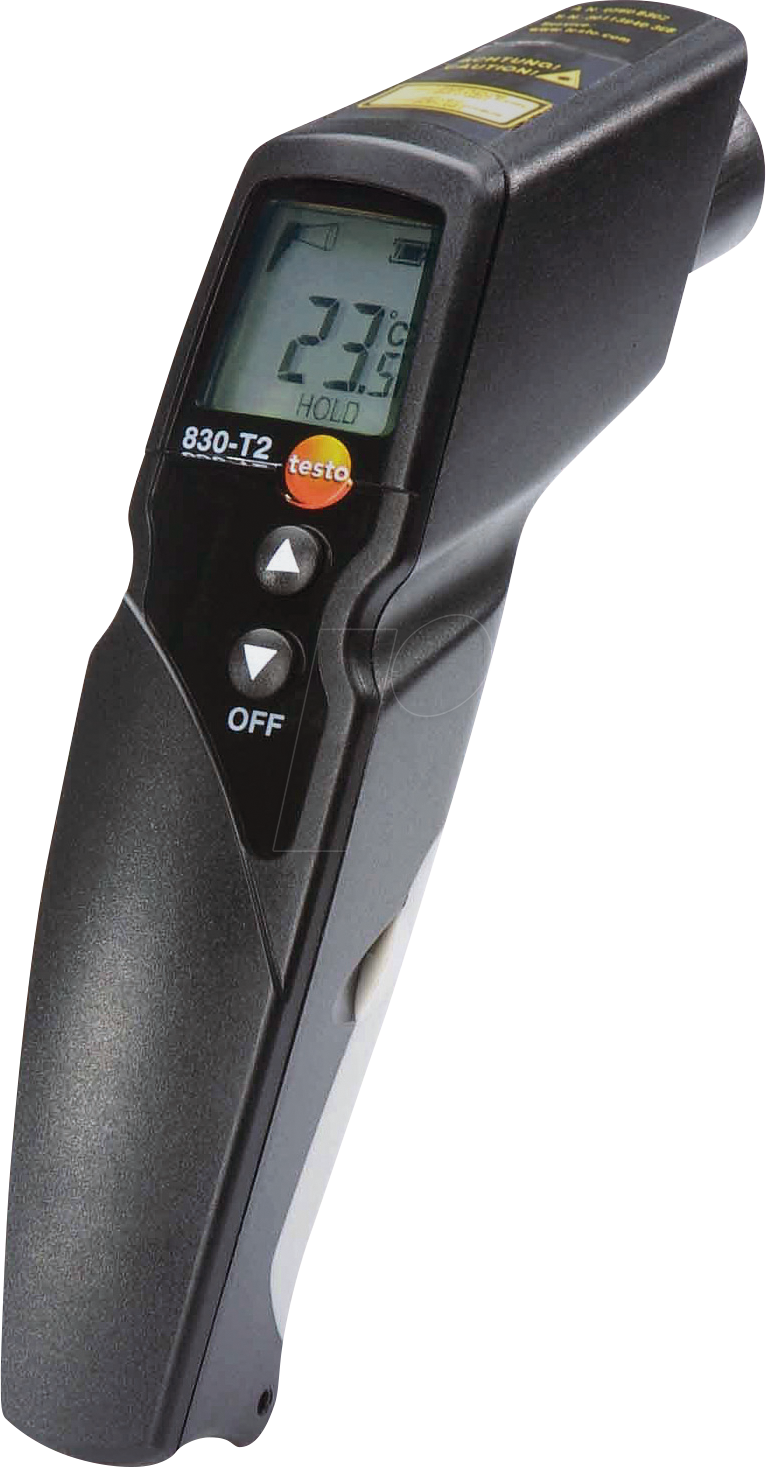 TESTO 0560 8312 - Infrarot-Thermometer testo 830-T2, -30 bis +400 °C, Typ-K von TESTO