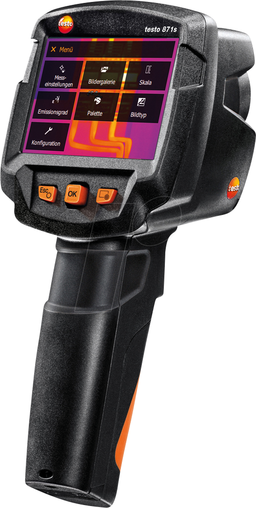 TESTO 0560 8716 - Wärmebildkamera testo 871s, -30 … +650 °C, WiFi, USB, Bluetooth® von TESTO