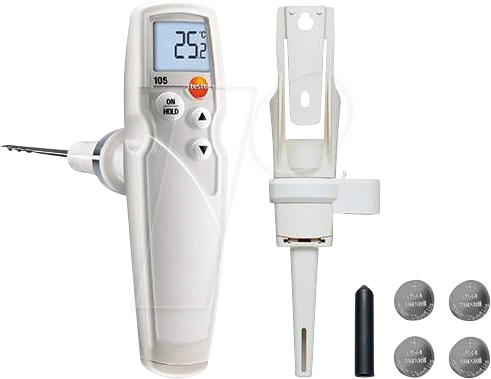 TESTO 0563 1054 - Einhand-Thermometer testo 105 mit Gefriergut-Messspitze, HACCP von TESTO