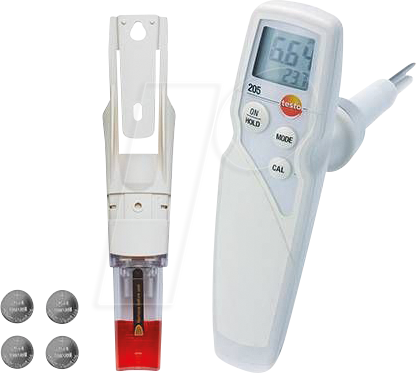 TESTO 0563 2051 - pH-Messgerät testo 205 für halbfeste Medien von TESTO