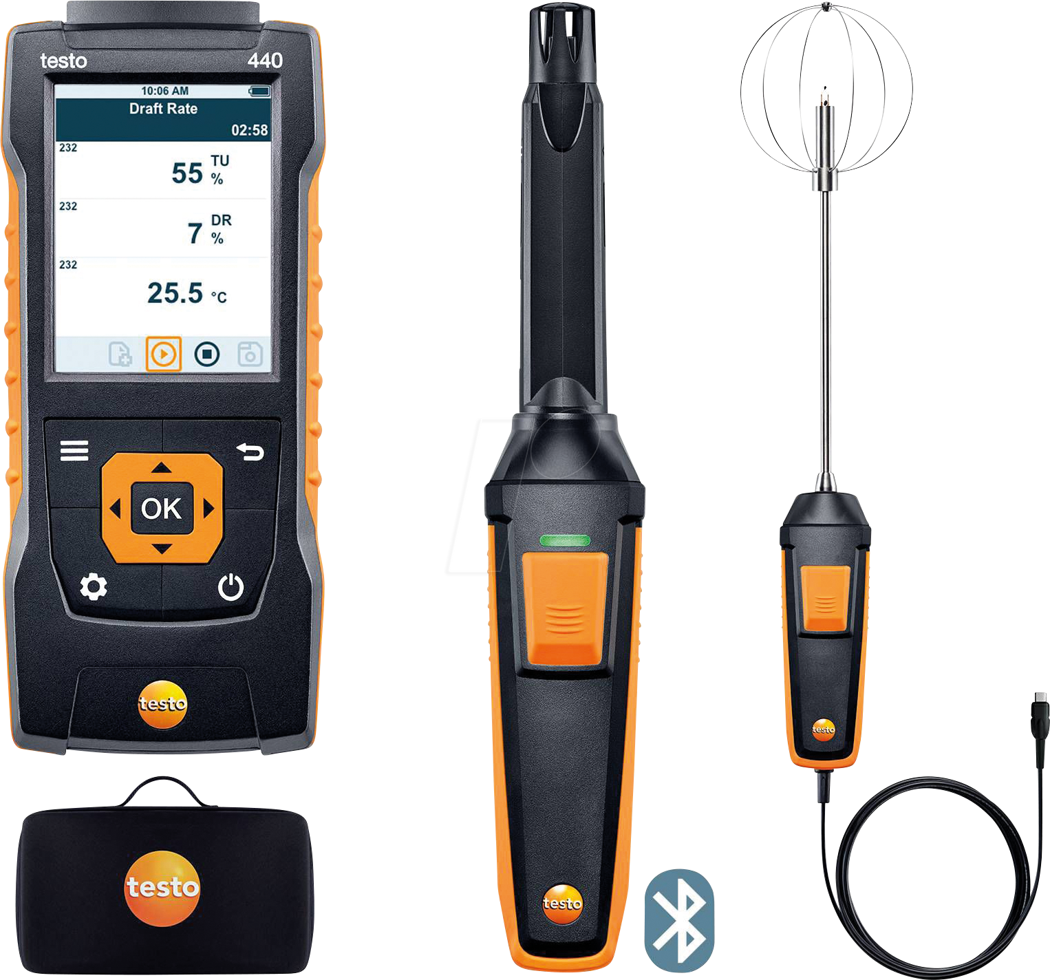 TESTO 0563 4408 - Behaglichkeits-Kombi Set testo 440, Bluetooth® von TESTO