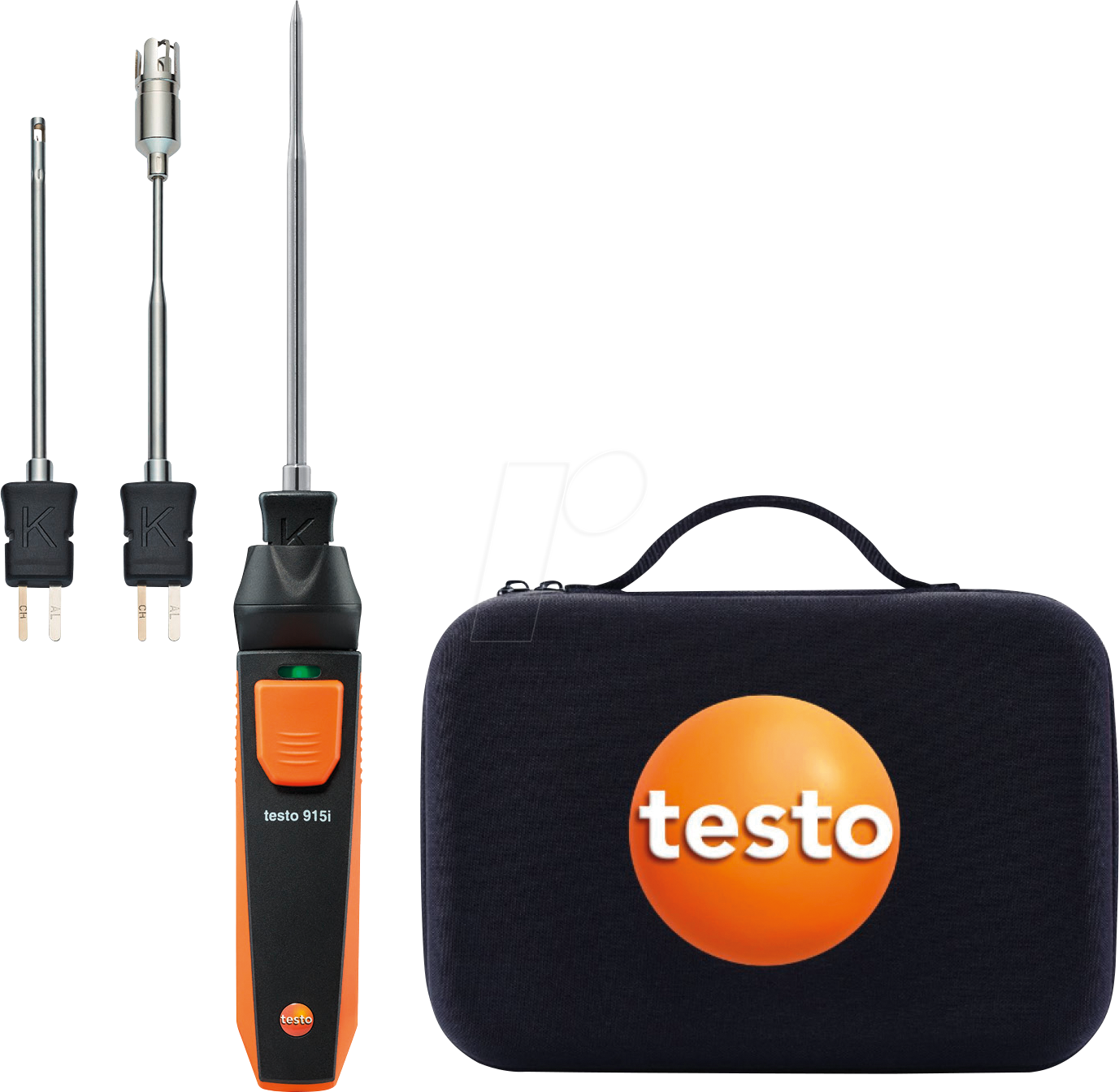TESTO 0563 5915 - Thermometer testo 915i Set, Smart Probe, mit vier Fühlern von TESTO