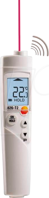 TESTO 0563 8282 - Infrarot-Thermometer testo 826-T2, -30 bis +300 °C, 6:1 von TESTO