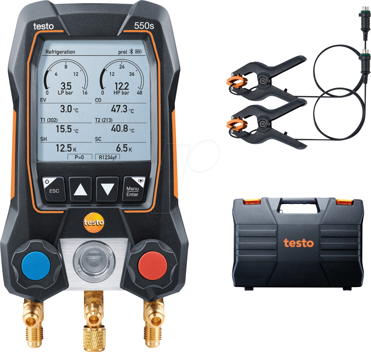 TESTO 0564 5501 - App-gesteuerte digitale Monteurhilfe testo 550s, Basis-Set von TESTO