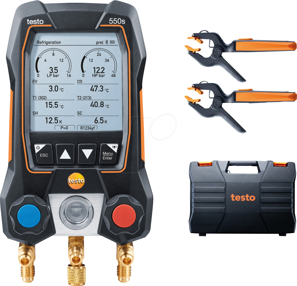 TESTO 0564 5502 - App-gesteuerte digitale Monteurhilfe testo 550s, Smart-Set von TESTO