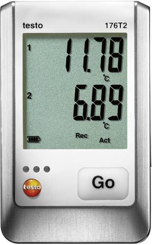 Testo 0572 1762 176 T2 Temperatur-Datenlogger Messgröße Temperatur -50 bis +400°C von TESTO