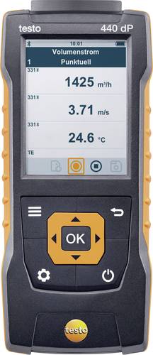 Testo 440 dP Druck-Messgerät Luftdruck, Beleuchtungsstärke, CO2, Temperatur, Windgeschwindigkeit - von TESTO