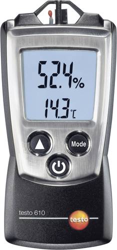 Testo 610 Luftfeuchtemessgerät (Hygrometer) 0% rF 100% rF Taupunkt-/Schimmelwarnanzeige von TESTO