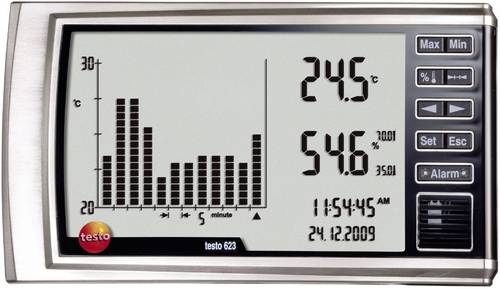 Testo 623 Luftfeuchtemessgerät (Hygrometer) 0% rF 100% rF Datenloggerfunktion, Taupunkt-/Schimmelwa von TESTO