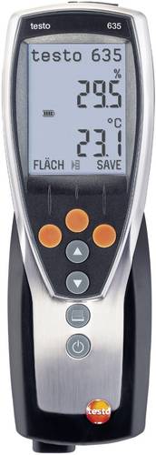 Testo 635-1 Luftfeuchtemessgerät (Hygrometer) 0% rF 100% rF Taupunkt-/Schimmelwarnanzeige von TESTO