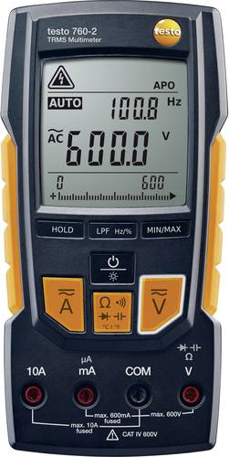 Testo 760-2 Hand-Multimeter digital CAT III 1000 V, CAT IV 600V Anzeige (Counts): 6000 von TESTO