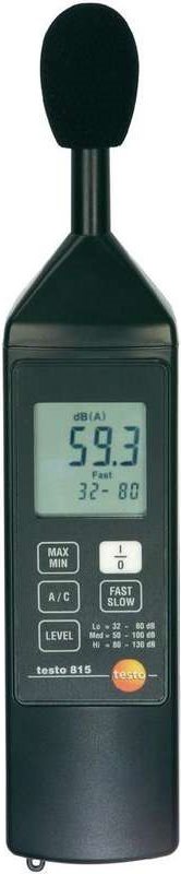 Testo 815 - Digital - A-Gewichtung - C-Gewichtung - Schnell - langsam - 32 - 130 dB - 1 dB - 0,1 dB (0563 8155) von TESTO