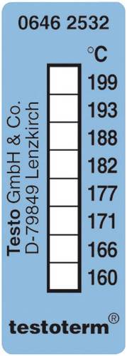 Testo testoterm Temperaturmessstreifen 161 bis 204°C Inhalt10St. von TESTO