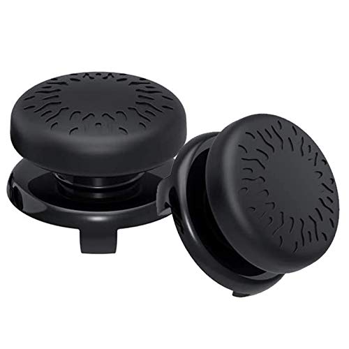 TEUVO Thumbsticks für PS4 und für PS5 Controller, 2 Stück Silikon Thumb Stick Hilfe mit Ziel Daumengriffe Controller Aufsätze, Verbessert die Steuerung und Reduzieren Daumen Müdigkeit, Schwarze TEUVO Thumbsticks für PS4 und für PS5 Controller, 2 Stück Silikon Thumb Stick Hilfe mit Ziel Daumengriffe Controller Aufsätze, Verbessert die Steuerung und Reduzieren Daumen Müdigkeit, Schwarze von TEUVO