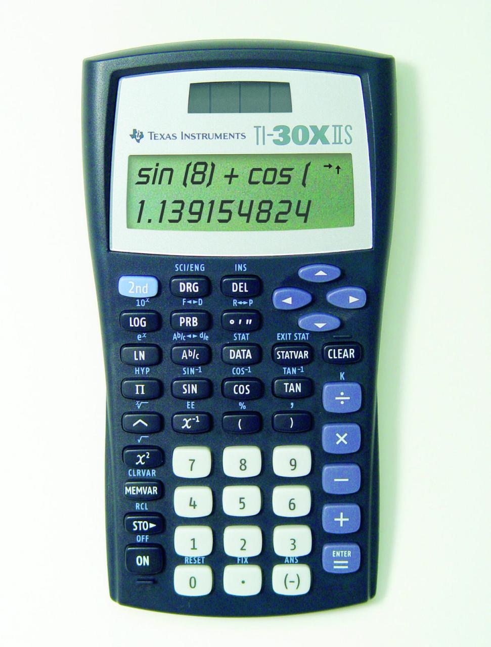 TEXAS INSTRUMENTS TI-30 X II S Wissenschaftlicher Taschenrechner schwarz/silber von TEXAS INSTRUMENTS