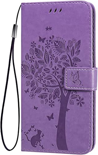 TEYYOS Flip Tasche Hülle für Google Pixel 8 Pro, Schutzhülle Leder Klapptasche mit Kartenfächer, 3D Katze Baum Muster Folio Handytasche Handyhülle - Helles Lila TEYYOS Flip Tasche Hülle für Google Pixel 8 Pro, Schutzhülle Leder Klapptasche mit Kartenfächer, 3D Katze Baum Muster Folio Handytasche Handyhülle - Helles Lila von TEYYOS