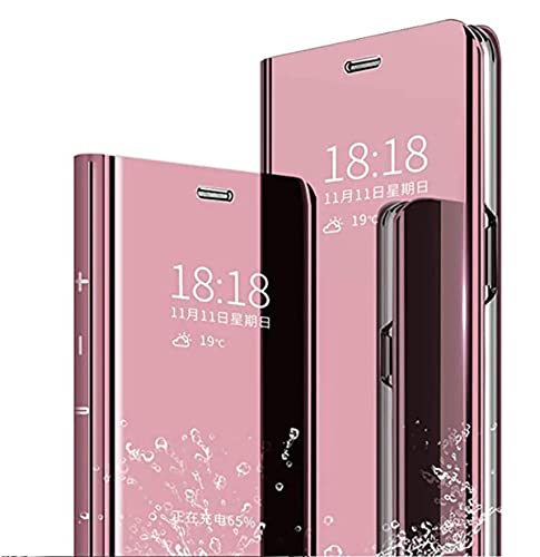 TEYYOS Hülle Geeignet für Xiaomi Redmi Note 13 Pro 5G, Plating Smart Clear View Case, Luxury Mirror Ultradünne Flip Handyhülle. Rotgold TEYYOS Hülle Geeignet für Xiaomi Redmi Note 13 Pro 5G, Plating Smart Clear View Case, Luxury Mirror Ultradünne Flip Handyhülle. Rotgold von TEYYOS