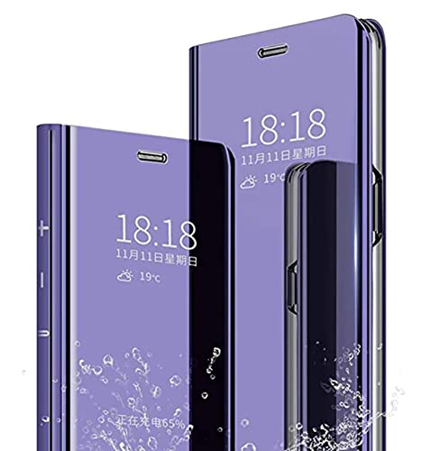 TEYYOS Hülle Geeignet für Xiaomi Redmi Note 13 Pro Plus 5G/Note 13 Pro+ 5G, Plating Smart Clear View Case, Luxury Mirror Ultradünne Flip Handyhülle. Lila-Blau TEYYOS Hülle Geeignet für Xiaomi Redmi Note 13 Pro Plus 5G/Note 13 Pro+ 5G, Plating Smart Clear View Case, Luxury Mirror Ultradünne Flip Handyhülle. Lila-Blau von TEYYOS