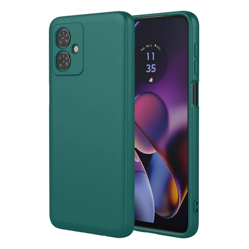 TEYYOS Hülle Weich Silikon für Motorola Moto G54 5G, Premium Ultradünn Flüssigsilikon Schutzhülle, DREI Schichten Stoßfest Handyhülle, Dunkelgrün TEYYOS Hülle Weich Silikon für Motorola Moto G54 5G, Premium Ultradünn Flüssigsilikon Schutzhülle, DREI Schichten Stoßfest Handyhülle, Dunkelgrün von TEYYOS