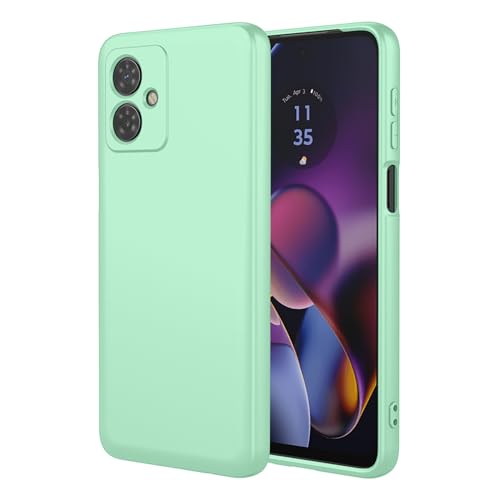 TEYYOS Hülle Weich Silikon für Motorola Moto G54 5G, Premium Ultradünn Flüssigsilikon Schutzhülle, DREI Schichten Stoßfest Handyhülle, Matcha Green von TEYYOS