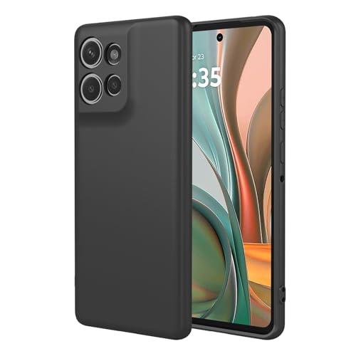 TEYYOS Hülle Weich Silikon für Motorola Moto G75 5G, Premium Ultradünn Flüssigsilikon Schutzhülle, DREI Schichten Stoßfest Handyhülle, Schwarz TEYYOS Hülle Weich Silikon für Motorola Moto G75 5G, Premium Ultradünn Flüssigsilikon Schutzhülle, DREI Schichten Stoßfest Handyhülle, Schwarz von TEYYOS