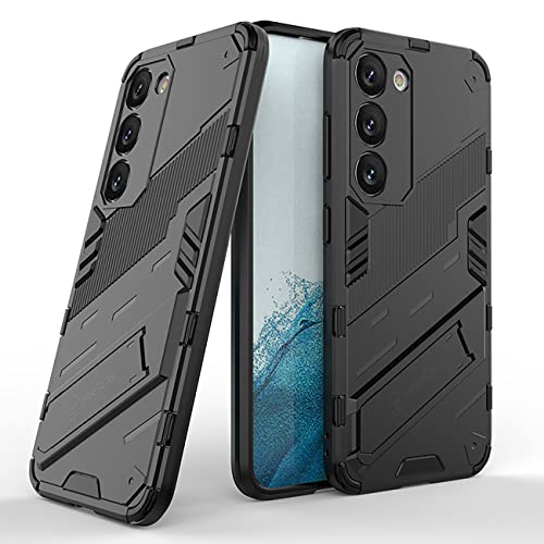 TEYYOS Hülle für Samsung Galaxy S23 5G, Schutzhülle TPU/PC Handyhülle Stand, Stoßfest Bumper Armor Case Hybrid Cover - Schwarz TEYYOS Hülle für Samsung Galaxy S23 5G, Schutzhülle TPU/PC Handyhülle Stand, Stoßfest Bumper Armor Case Hybrid Cover - Schwarz von TEYYOS