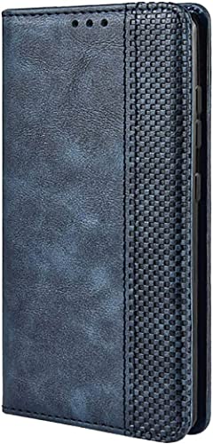 TEYYOS Leder Folio Hülle für Nokia C12, Premium Flip Wallet Tasche mit Kartensteckplätzen, PU/TPU Lederhülle Handyhülle Schutzhülle - Blau von TEYYOS