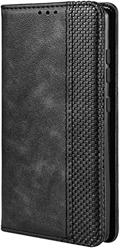 TEYYOS Leder Folio Hülle für Xiaomi Redmi A3, Premium Flip Wallet Tasche mit Kartensteckplätzen, PU/TPU Lederhülle Handyhülle Schutzhülle - Schwarz von TEYYOS
