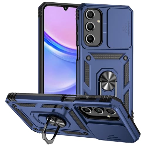 TEYYOS Panzerhülle Kompatibel mit Samsung Galaxy A16 5G/4G, Stoßfest Hülle Handyhülle Schutzhülle mit Schiebedeckel und Halterung - Blau TEYYOS Panzerhülle Kompatibel mit Samsung Galaxy A16 5G/4G, Stoßfest Hülle Handyhülle Schutzhülle mit Schiebedeckel und Halterung - Blau von TEYYOS