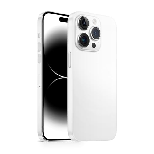 Skin kompatibel mit iPhone 13 Pro Max Skin Schutzfolie für die Rückseite und Seiten in edler Optik inkl. Kameraschutz Schutz vor Kratzern (Weiß) von TF Skins