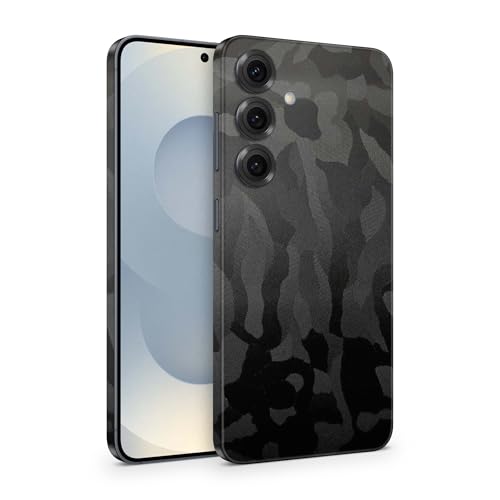 TF Skins Skins kompatibel mit Samsung Galaxy S25 & S25 Ultra, Skin Schutzfolie 360° Full Coverage oder Back Only (Full Coverage, Shadow Black, S25) von TF Skins