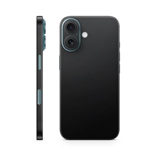 TF Skins Skins kompatibel mit iPhone 16, Skin Schutzfolie 360° Full Coverage Schutz, super dünn und resistent. Folien Case/Hülle (Matt Schwarz) von TF Skins