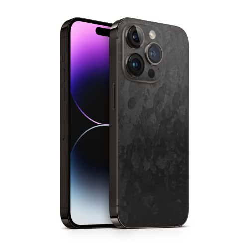 TF Skins passend für das iPhone 14 Pro Skin/Schutzfolie für die Rückseite in edler Optik inkl. Kameraschutz Schutz vor Kratzern (Forged Carbon) von TF Skins