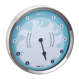 TFA® Gezeitenuhr 60.3029.06 silber Metall, Ø 22,0 cm von TFA®