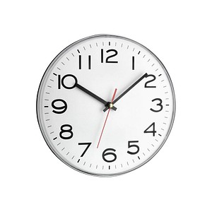 TFA® Wanduhr 60.3017 weiß silber Kunststoff 4,0 x 28,0 cm von TFA®