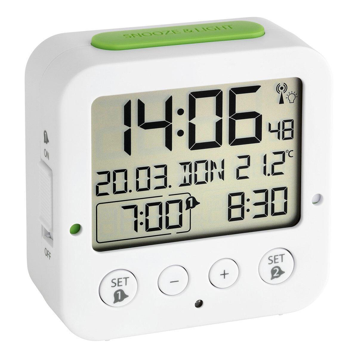 TFA® digitaler Funkwecker BINGO weiß von TFA®
