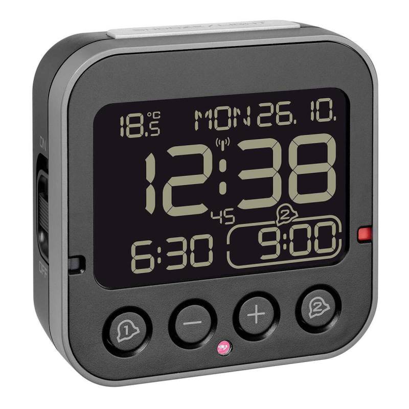 TFA® digitaler Funkwecker BINGO 2.0 schwarz von TFA®