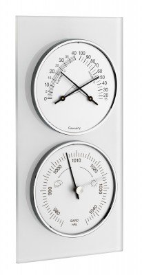 Moderne Wetterstation Glas weiß, D, FS-NEUTR von TFA Dostmann