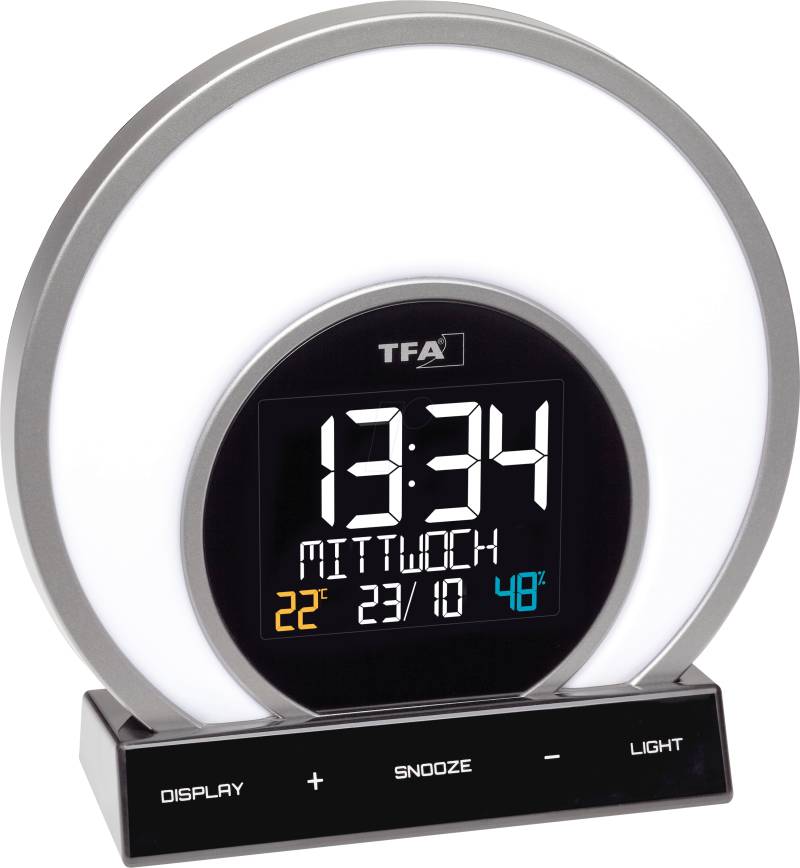 TFA 60202601 - Lichtwecker mit Raumklima und Stimmungslicht von TFA Dostmann