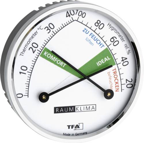 TFA Dostmann 45.2024 Thermo-/Hygrometer Silber von TFA Dostmann