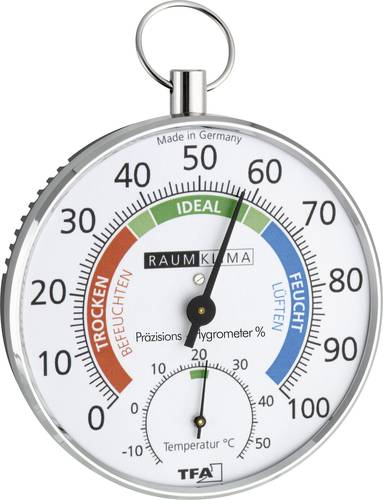 TFA Dostmann 45.2027 Thermo-/Hygrometer Silber TFA Dostmann 45.2027 Thermo-/Hygrometer Silber von TFA Dostmann