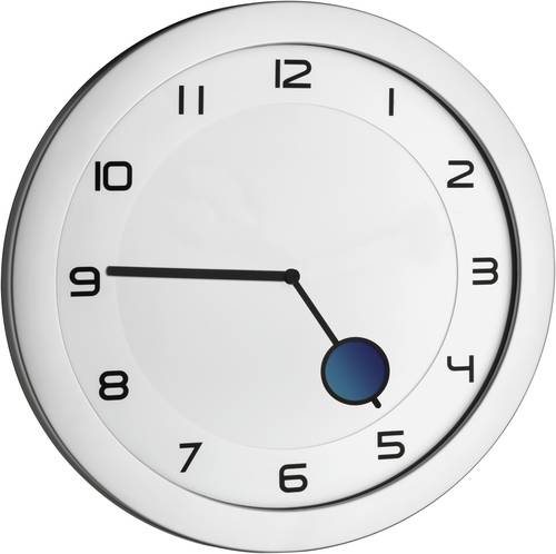 TFA Dostmann 60.3028.54 Quarz Wanduhr 28cm x 1.5cm Metallic-Silber TFA Dostmann 60.3028.54 Quarz Wanduhr 28cm x 1.5cm Metallic-Silber von TFA Dostmann